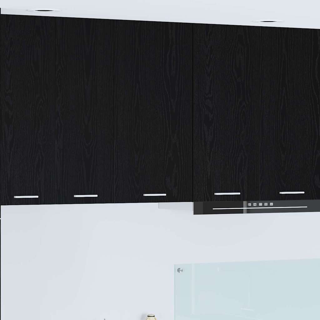 Armadio pensile Riga Rovere Nero e Bianco 40 x 31 x 80 cm | homemem39