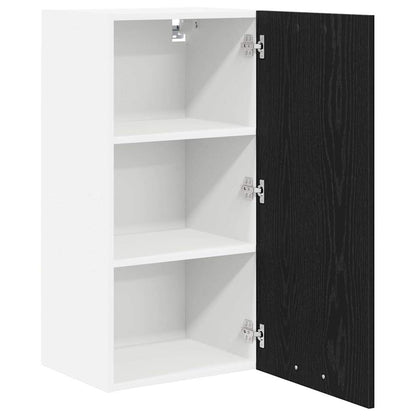Armadio pensile Riga Rovere Nero e Bianco 40 x 31 x 80 cm | homemem39