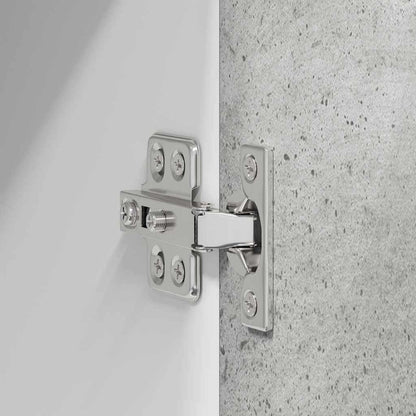 Armadio pensile Grigio Cemento e Bianco 40 x 31 x 80 cm | homemem39
