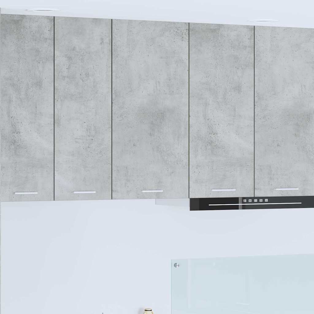Armadio pensile Grigio Cemento e Bianco 40 x 31 x 80 cm | homemem39