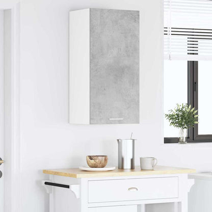 Armadio pensile Grigio Cemento e Bianco 40 x 31 x 80 cm | homemem39