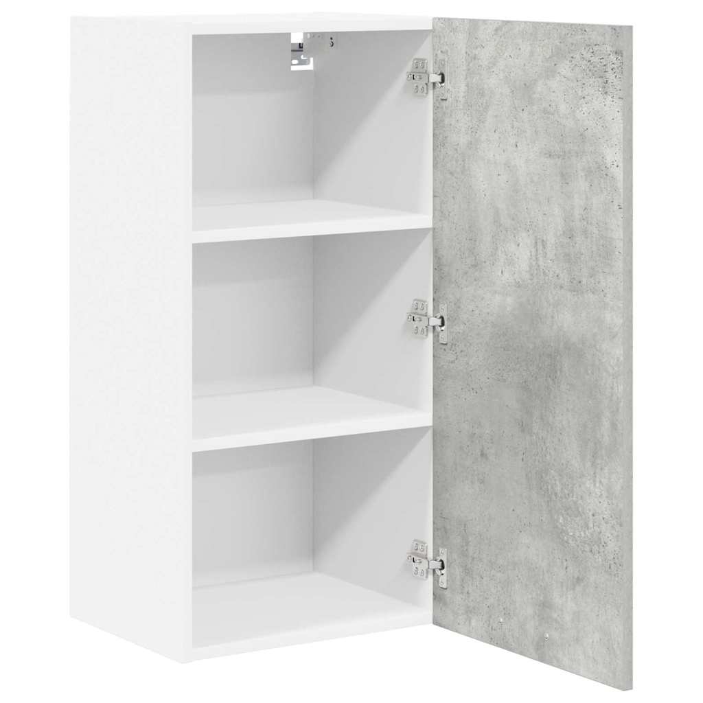 Armadio pensile Grigio Cemento e Bianco 40 x 31 x 80 cm | homemem39