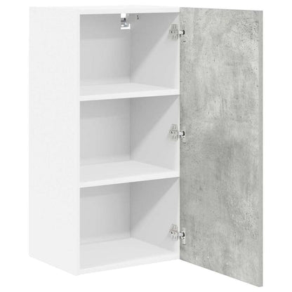 Armadio pensile Grigio Cemento e Bianco 40 x 31 x 80 cm | homemem39