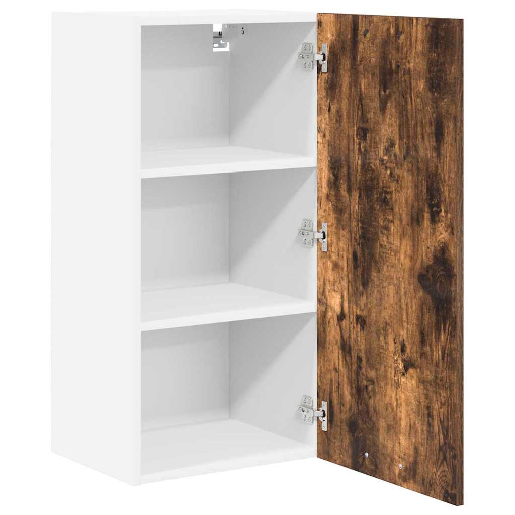 Armadio pensile Rovere Affumicato e Bianco 40 x 31 x 80 cm | homemem39
