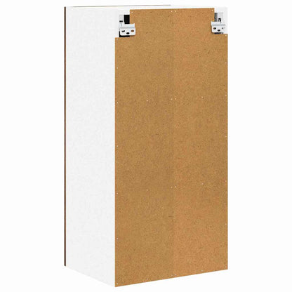 Armadio pensile Rovere Affumicato e Bianco 40 x 31 x 80 cm | homemem39