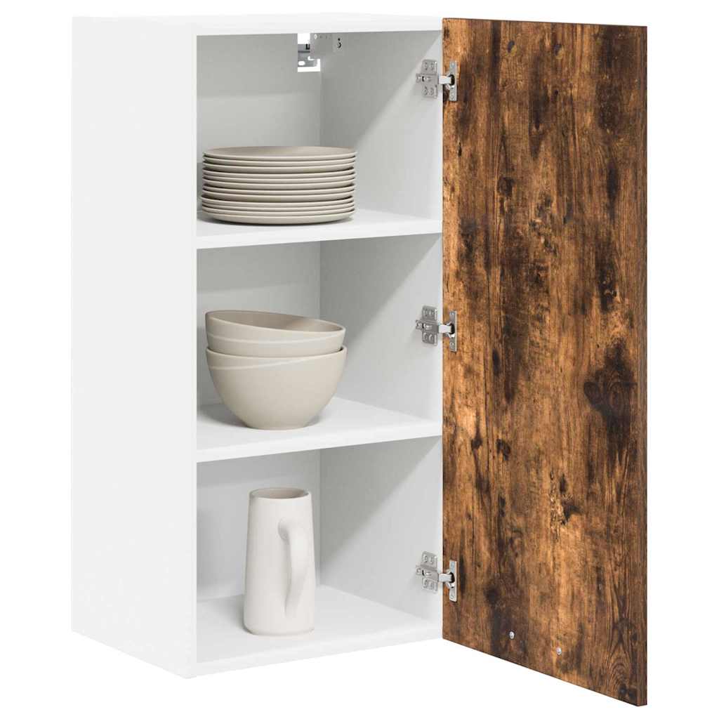 Armadio pensile Rovere Affumicato e Bianco 40 x 31 x 80 cm | homemem39