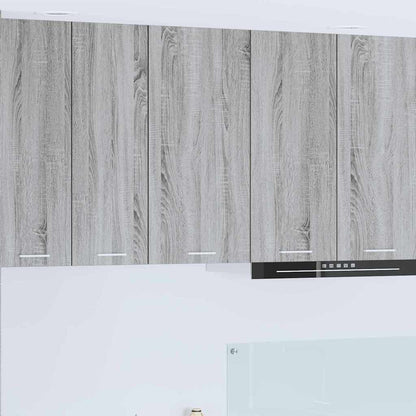 Armadio pensile Grigio Sonoma e Bianco 40 x 31 x 80 cm | homemem39