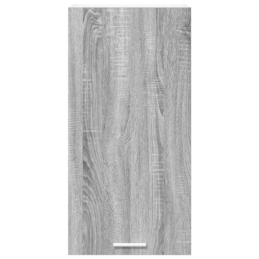 Armadio pensile Grigio Sonoma e Bianco 40 x 31 x 80 cm | homemem39