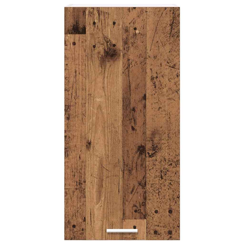 Armadio pensile con porta Legno Antico e Bianco 40 x 31 x 80 cm | homemem39