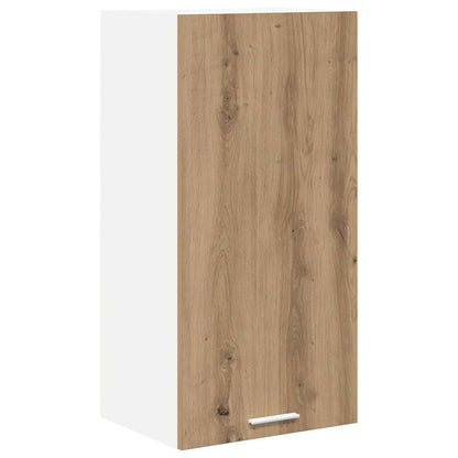 Armadio pensile Rovere Artigiano e Bianco 40 x 31 x 80 cm | homemem39