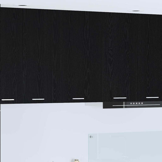 Armadio pensile con porta Rovere Nero e Bianco 50 x 31 x 80 cm | homemem39
