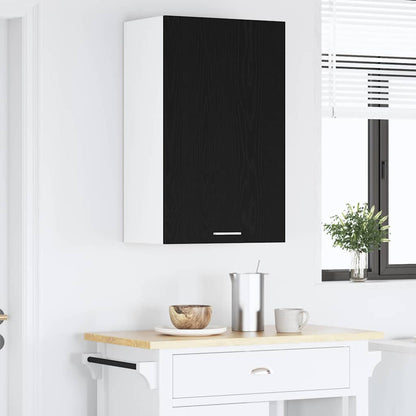 Armadio pensile con porta Rovere Nero e Bianco 50 x 31 x 80 cm | homemem39