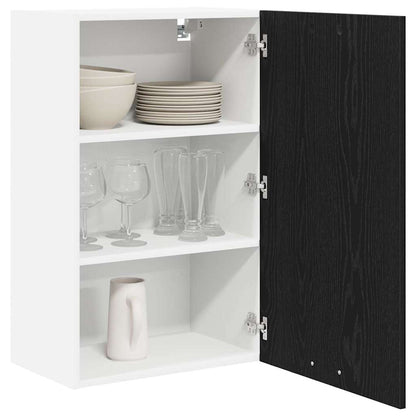 Armadio pensile con porta Rovere Nero e Bianco 50 x 31 x 80 cm | homemem39