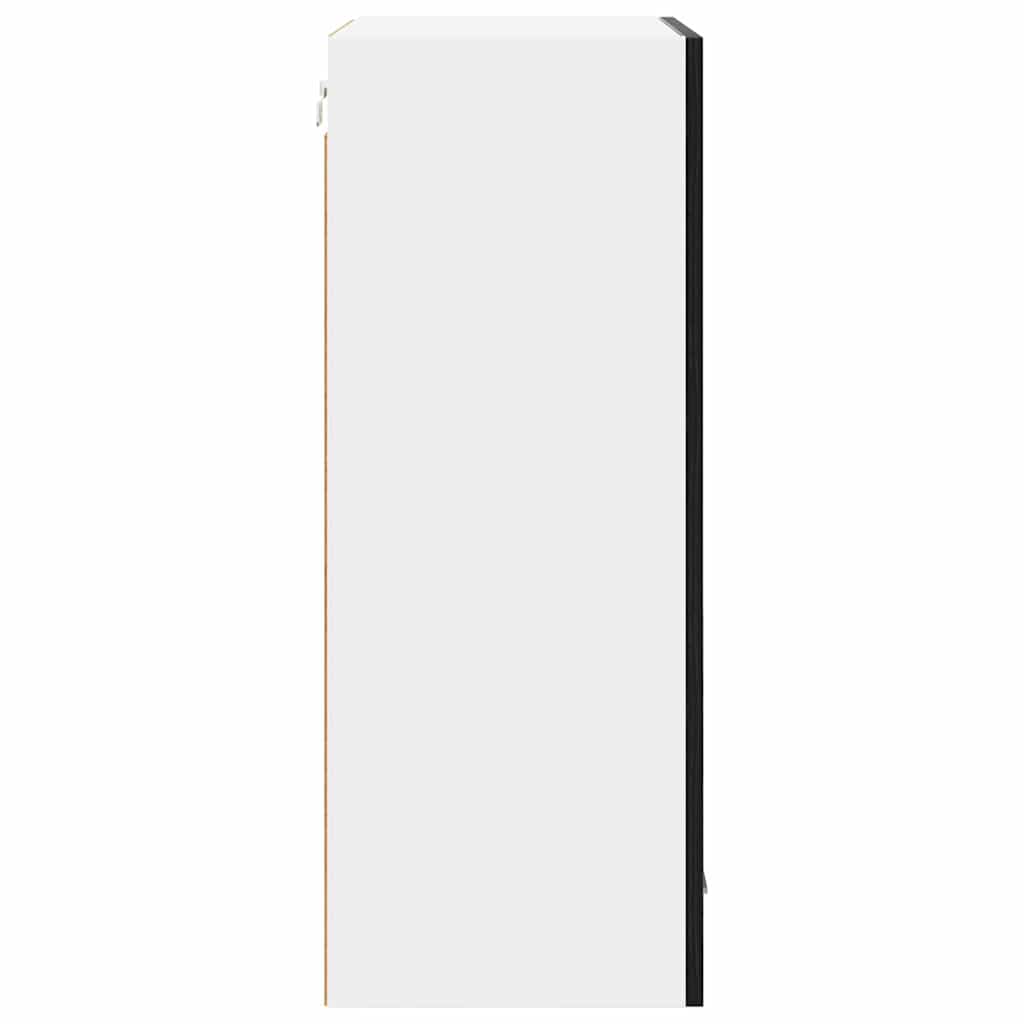 Armadio pensile con porta Rovere Nero e Bianco 50 x 31 x 80 cm | homemem39