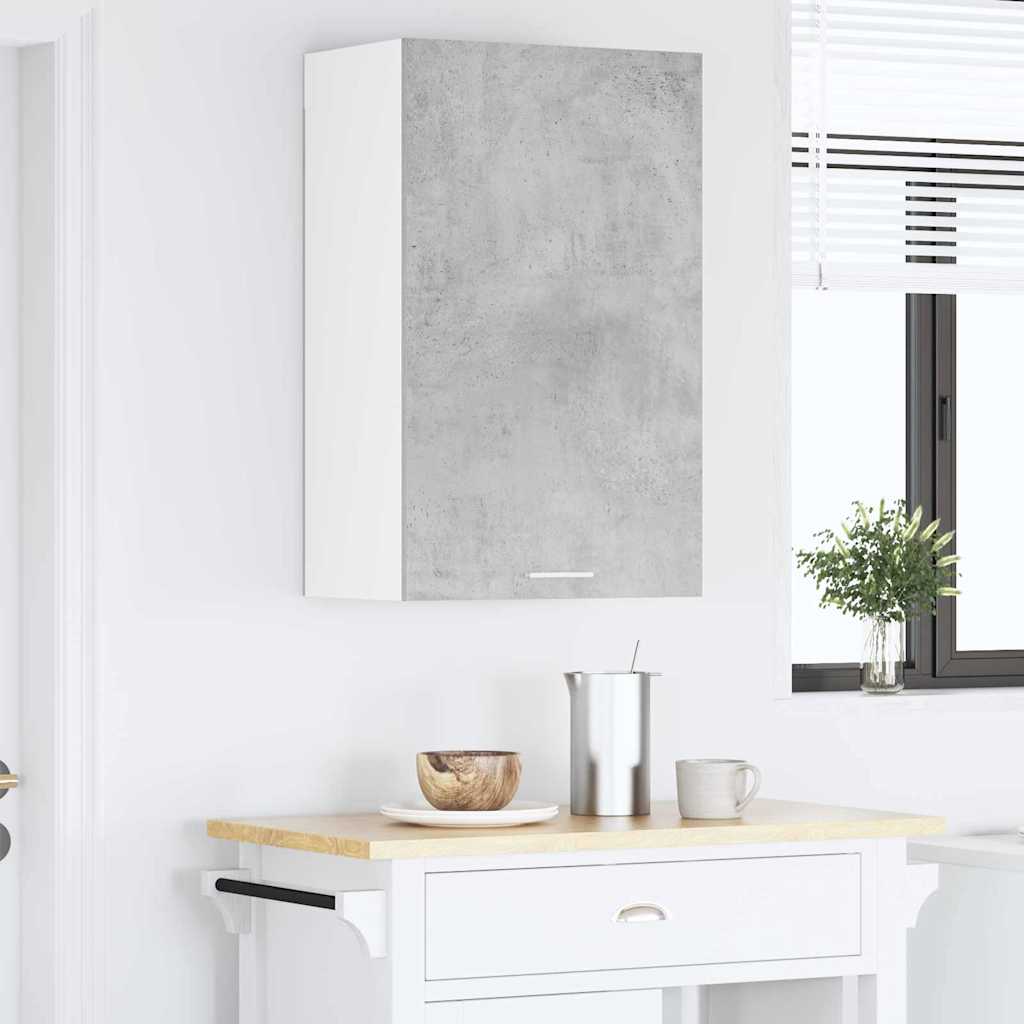 Armadio pensile Grigio Cemento e Bianco 50 x 31 x 80 cm | homemem39
