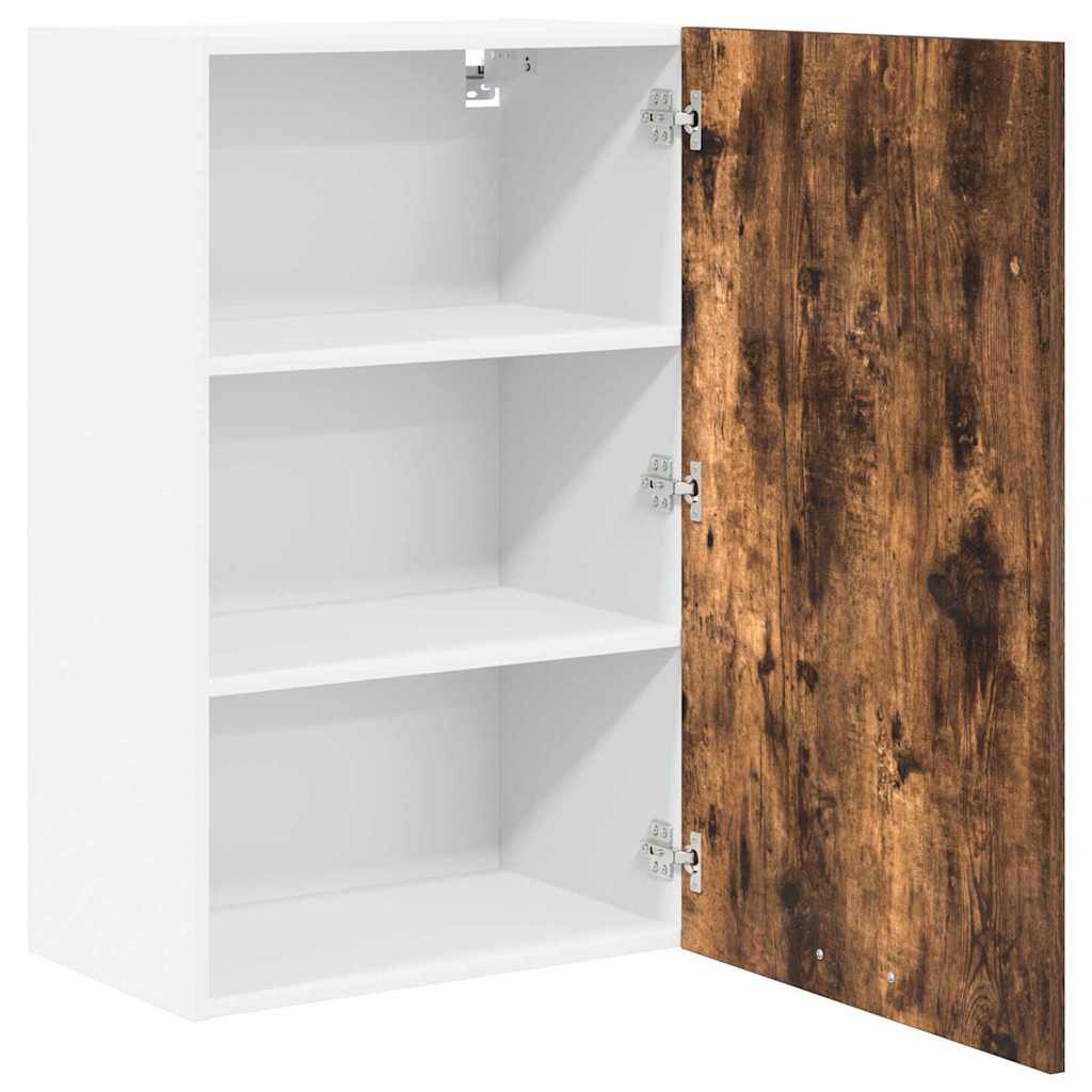 Armadio pensile Rovere Affumicato e Bianco 50 x 31 x 80 cm | homemem39