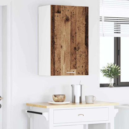 Armadio pensile con porta Legno Antico e Bianco 50 x 31 x 80 cm | homemem39