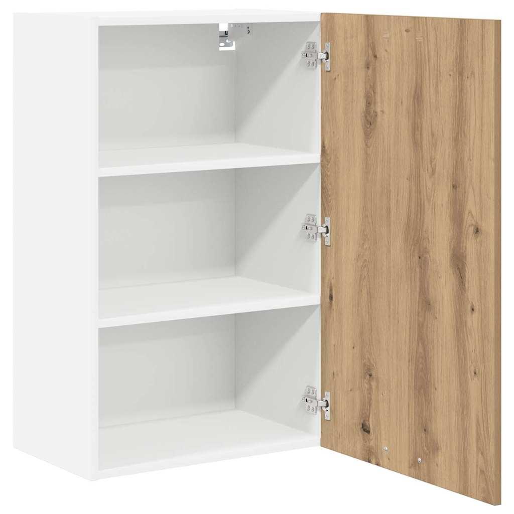 Armadio pensile Rovere Artigiano e Bianco 50 x 31 x 80 cm | homemem39