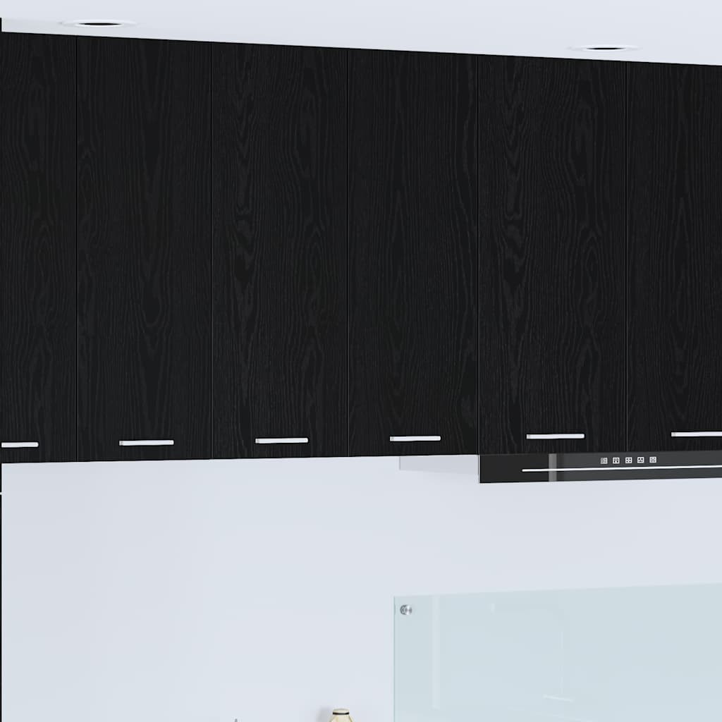 Armadio pensile Rovere Nero 60 x 31 x 80 cm Legno multistrato | homemem39