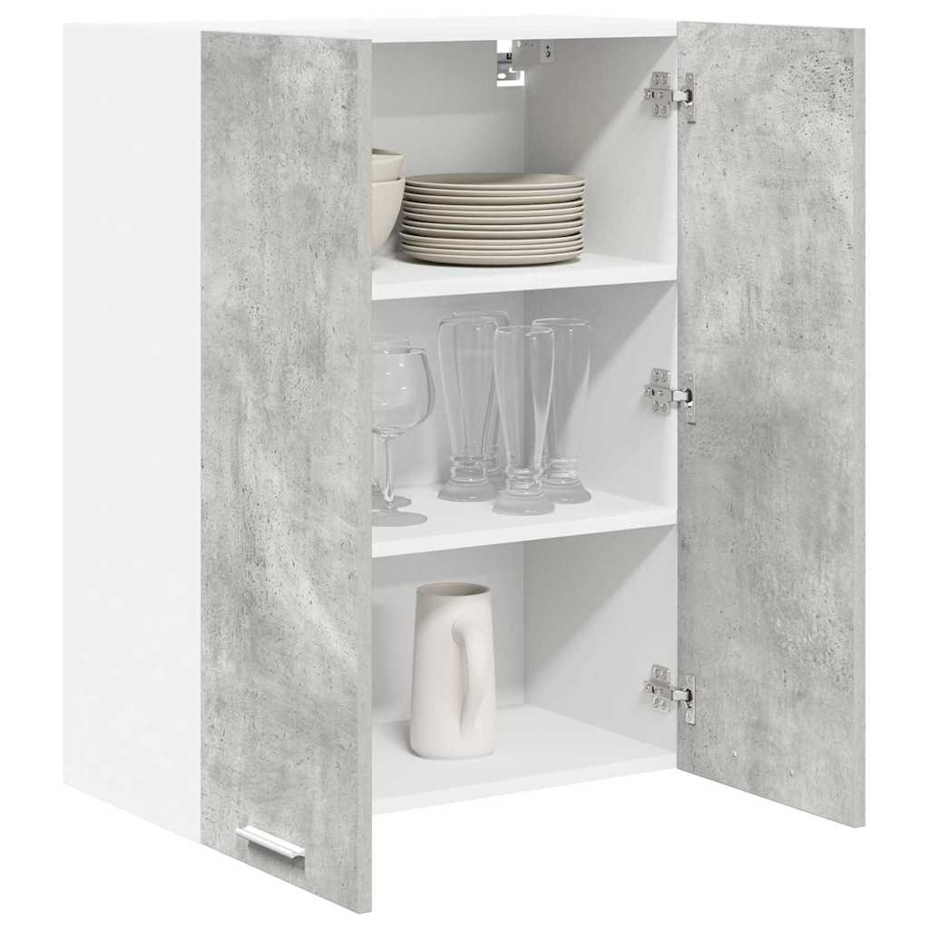 Armadio pensile con porta Grigio cemento 60 x 31 x 80 cm | homemem39