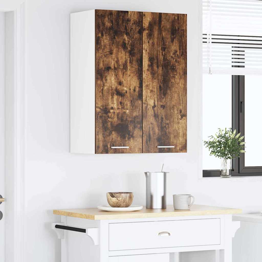 Armadio pensile Rovere fumé 60 x 31 x 80 cm Legno multistrato | homemem39