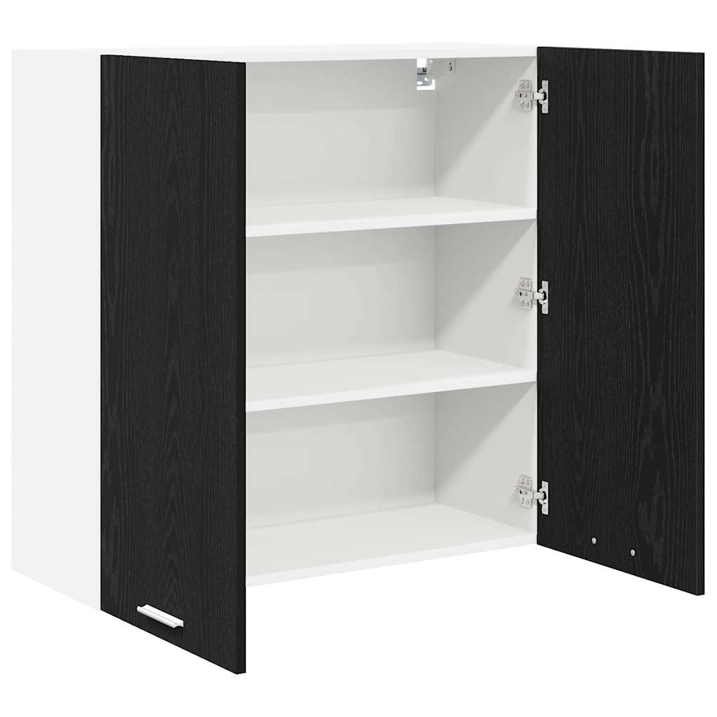 Armadio pensile Rovere Nero 80 x 31 x 80 cm Legno multistrato | homemem39