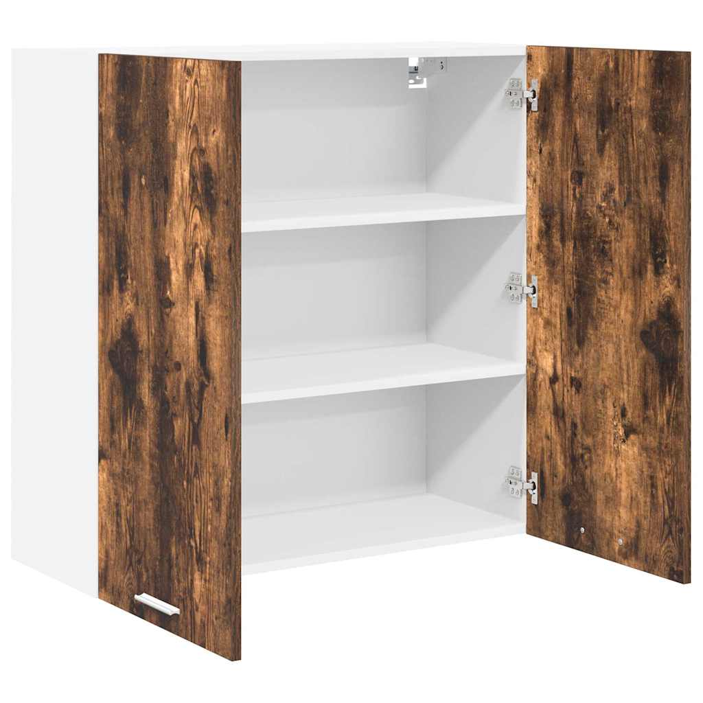 Armadio pensile con porta Riga Rovere fumé 80 x 31 x 80 cm | homemem39