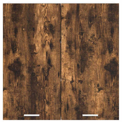 Armadio pensile con porta Riga Rovere fumé 80 x 31 x 80 cm | homemem39