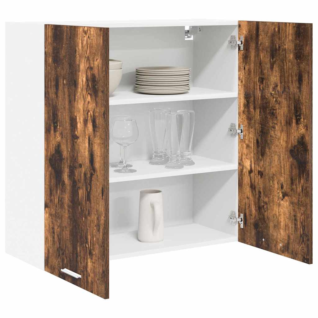 Armadio pensile con porta Riga Rovere fumé 80 x 31 x 80 cm | homemem39