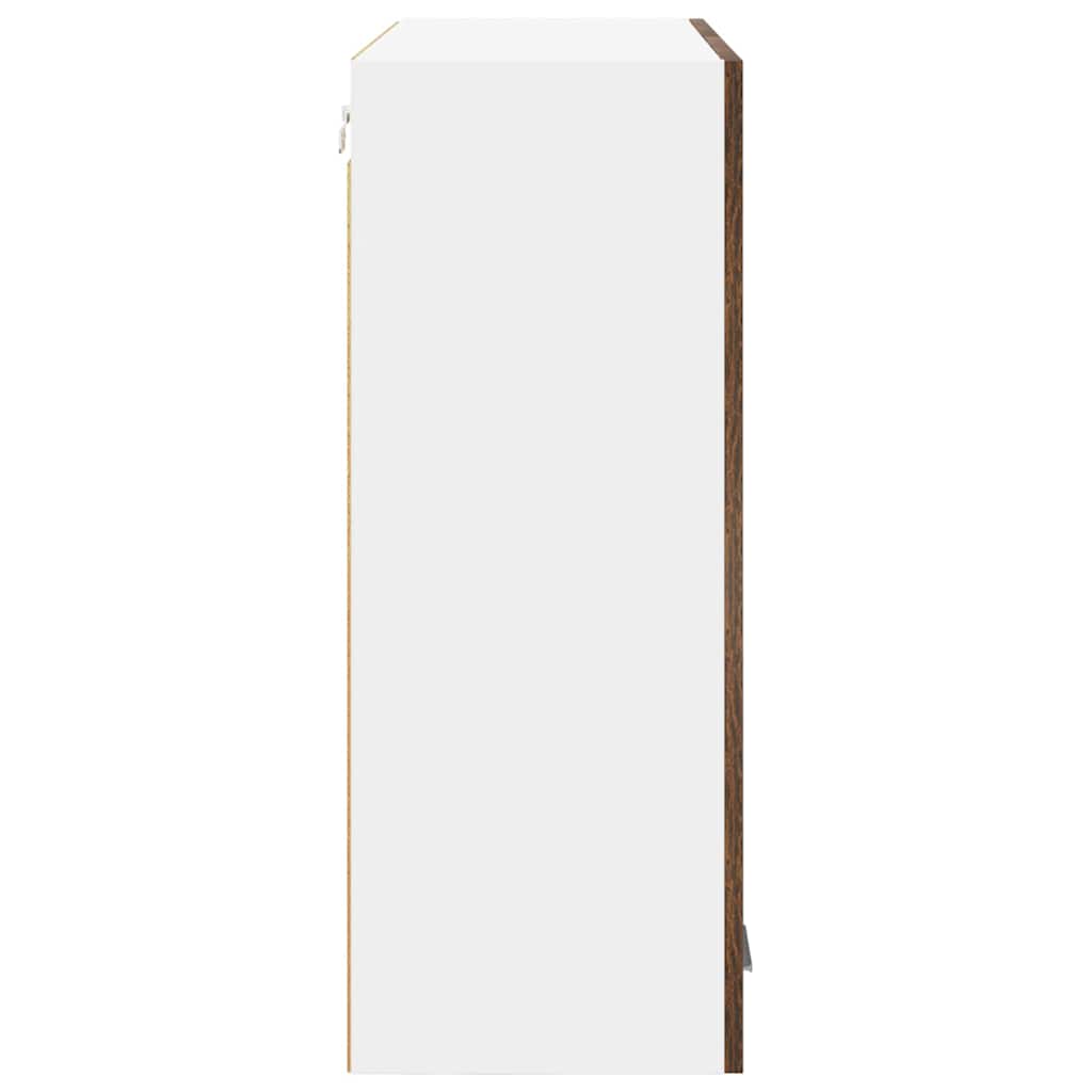 Armadio pensile con porta Riga Rovere fumé 80 x 31 x 80 cm | homemem39