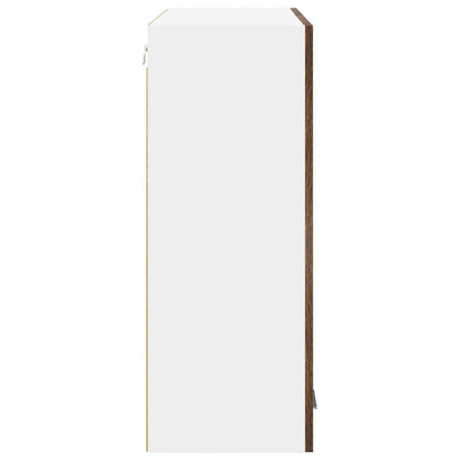 Armadio pensile con porta Riga Rovere fumé 80 x 31 x 80 cm | homemem39
