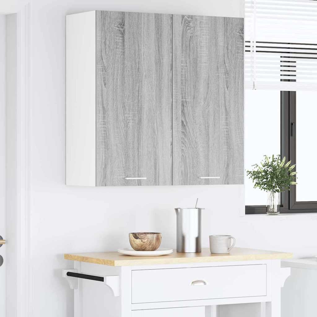 Armadio pensile Grigio Sonoma 80 x 31 x 80 cm Legno multistrato | homemem39