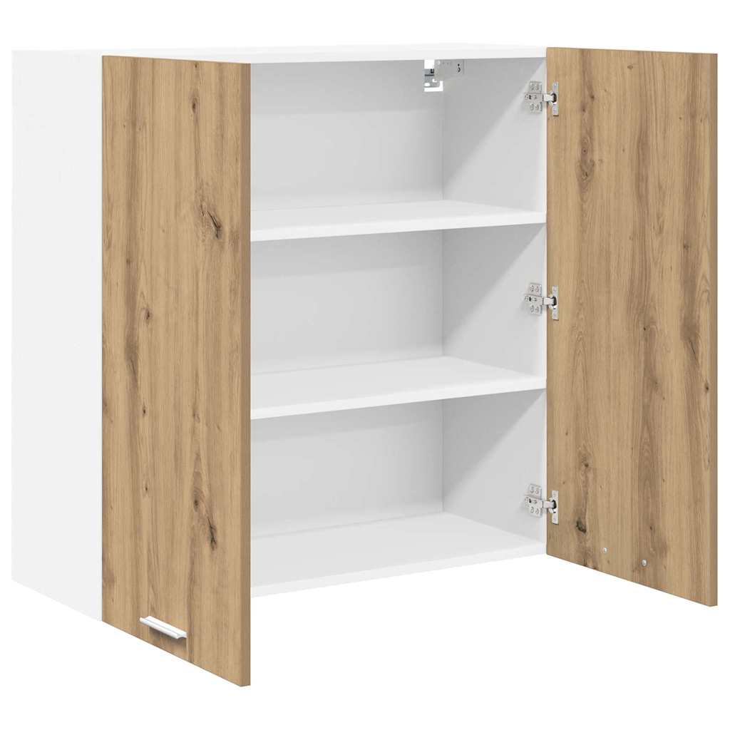 Armadio pensile con porta Rovere artigianale 80 x 31 x 80 cm | homemem39