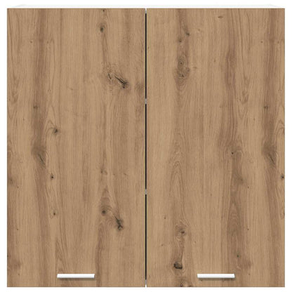 Armadio pensile con porta Rovere artigianale 80 x 31 x 80 cm | homemem39