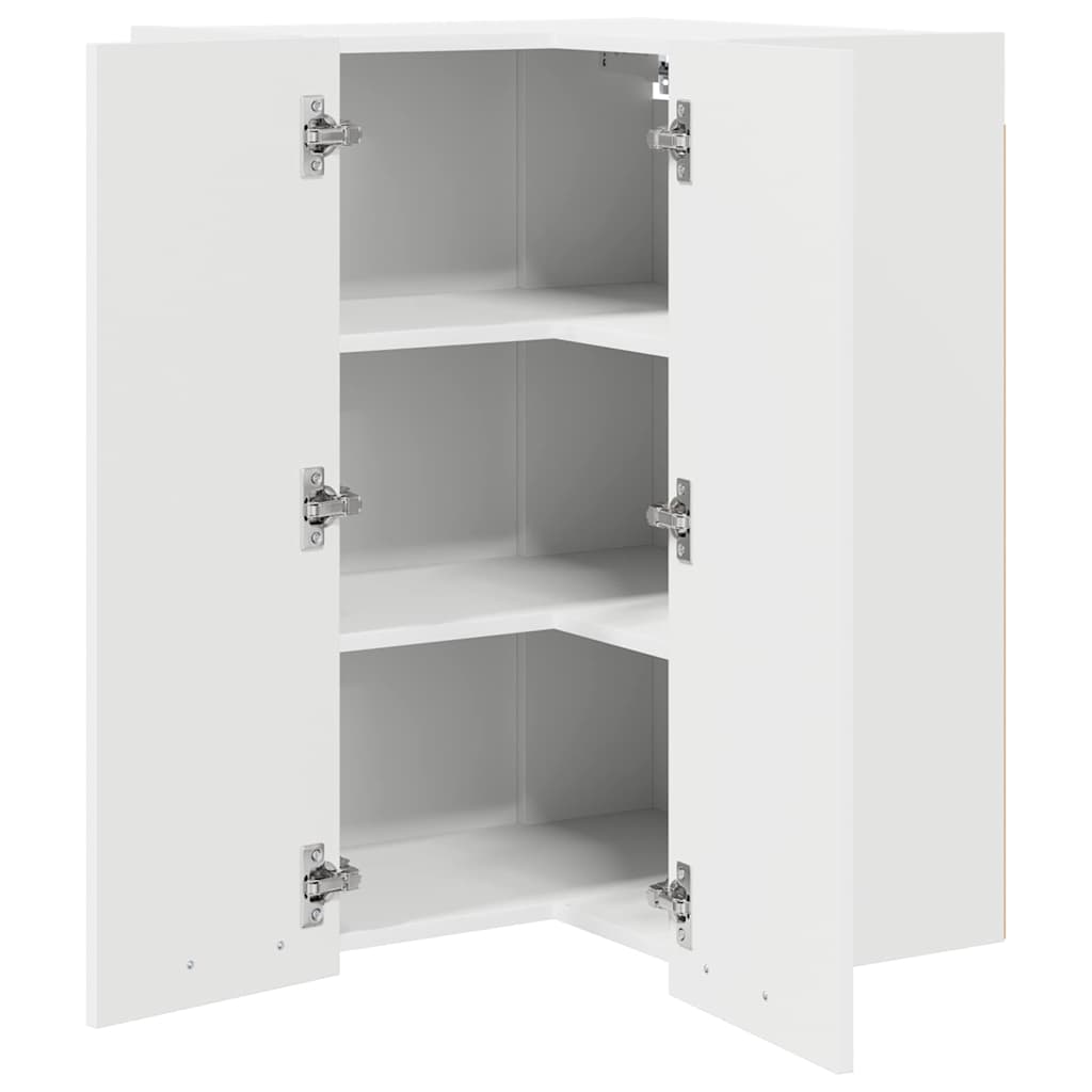 Armadio pensile Bianco 57 x 57 x 80 cm Legno multistrato | homemem39