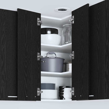 Armadio pensile Rovere Nero e Bianco 57 x 57 x 80 cm | homemem39