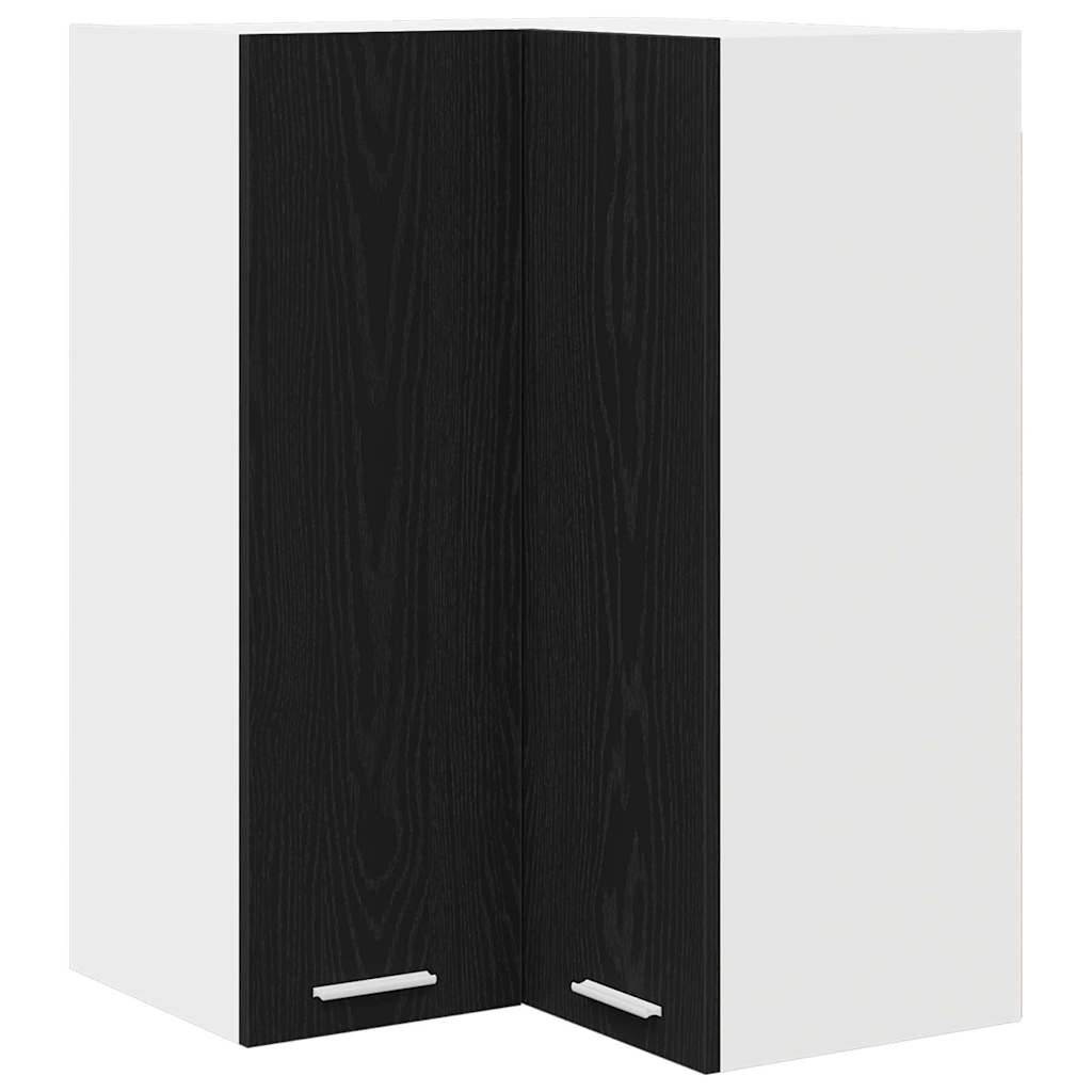 Armadio pensile Rovere Nero e Bianco 57 x 57 x 80 cm | homemem39