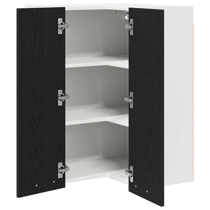 Armadio pensile Rovere Nero e Bianco 57 x 57 x 80 cm | homemem39