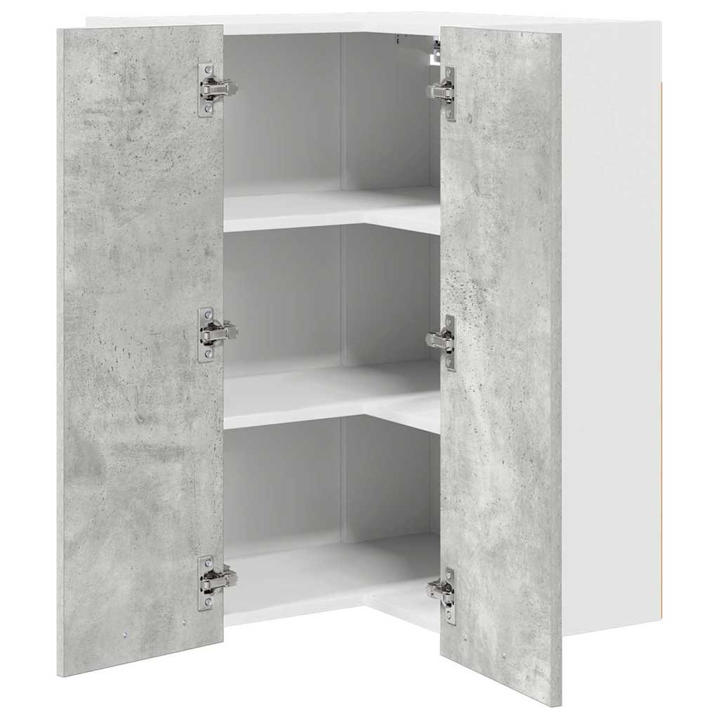 Armadio pensile Grigio Cemento e Bianco 57 x 57 x 80 cm | homemem39
