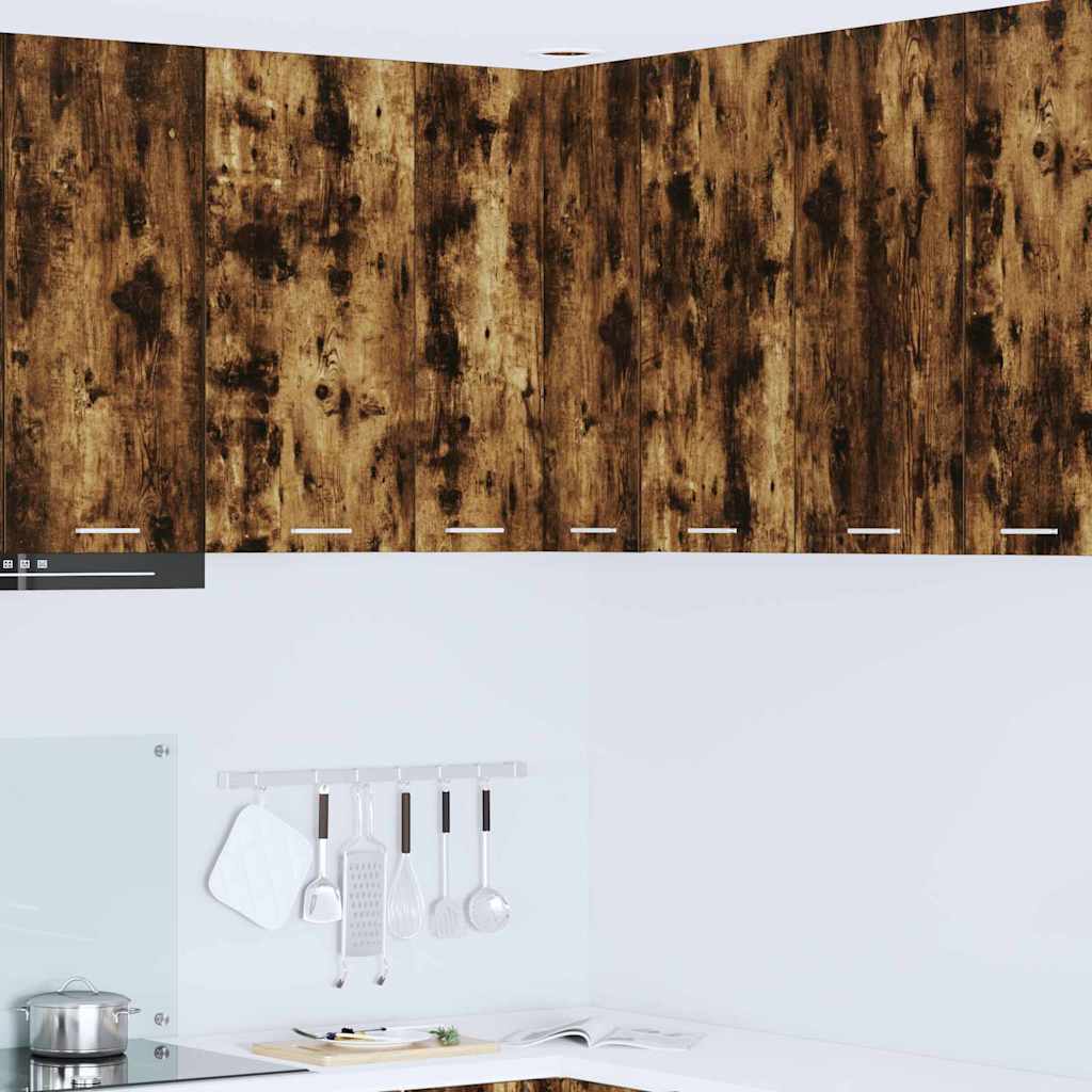 Armadio pensile Rovere Affumicato e Bianco 57 x 57 x 80 cm | homemem39