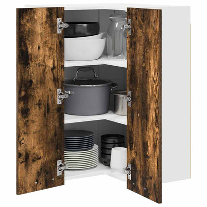 Armadio pensile Rovere Affumicato e Bianco 57 x 57 x 80 cm | homemem39