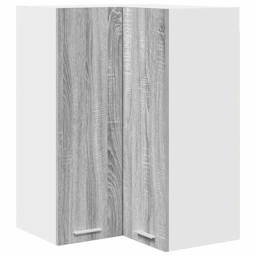 Armadio pensile Grigio Sonoma e Bianco 57 x 57 x 80 cm | homemem39