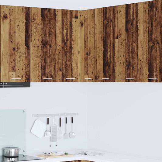 Armadio pensile Legno Antico e Bianco 57 x 57 x 80 cm | homemem39