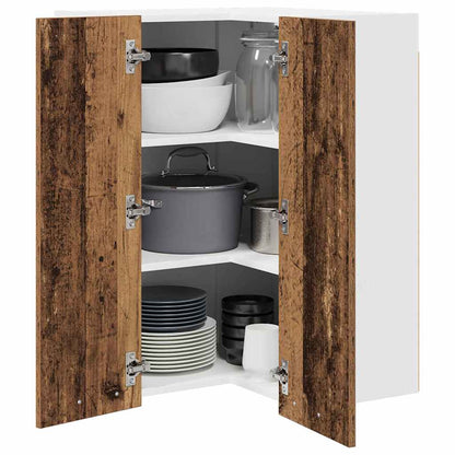 Armadio pensile Legno Antico e Bianco 57 x 57 x 80 cm | homemem39