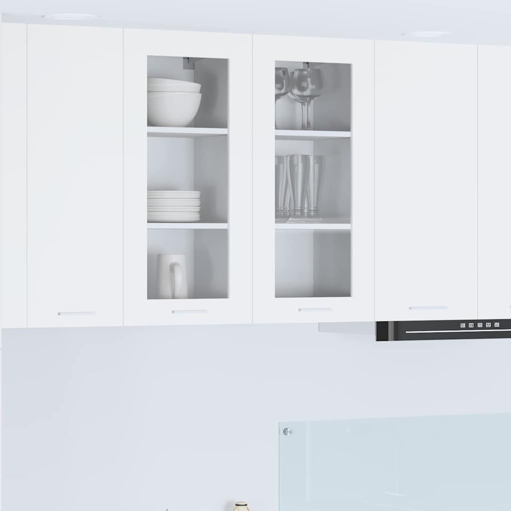 Armadio pensile 2 pcs Bianco 40 x 31 x 80 cm Legno multistrato | homemem39