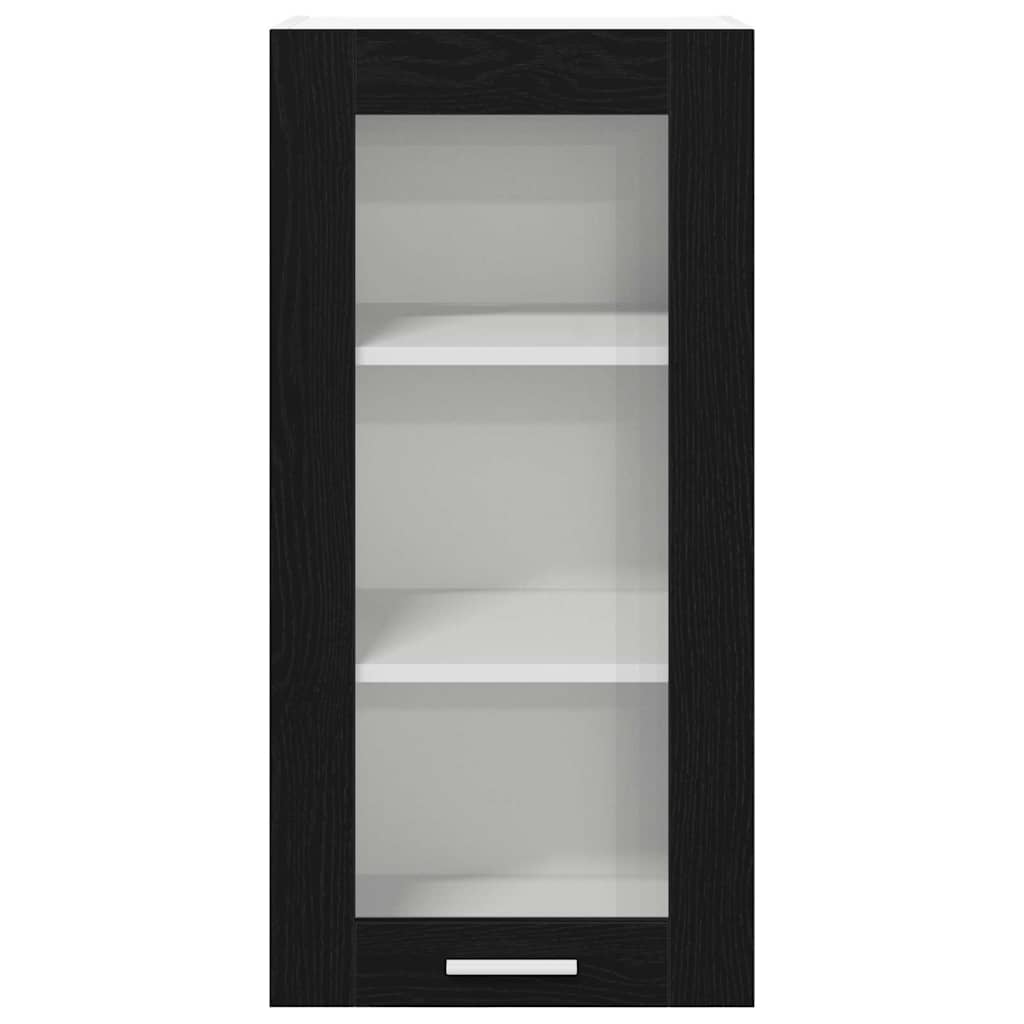 Armadio pensile Rovere Nero 40 x 31 x 80 cm Legno multistrato | homemem39