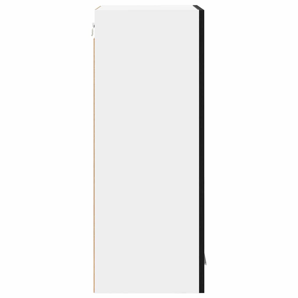 Armadio pensile con porta 2 pcs Rovere Nero 40 x 31 x 80 cm | homemem39