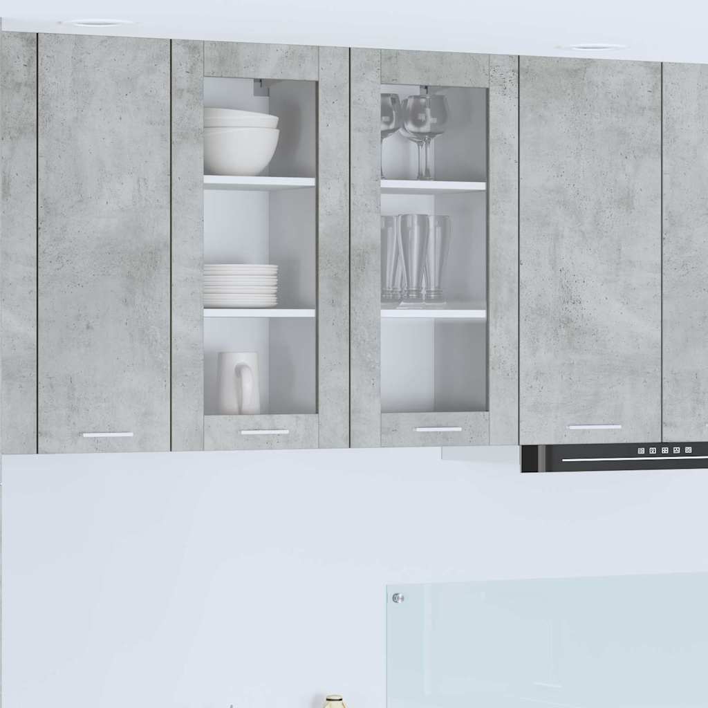 Armadio pensile con porta Grigio cemento 40 x 31 x 80 cm | homemem39