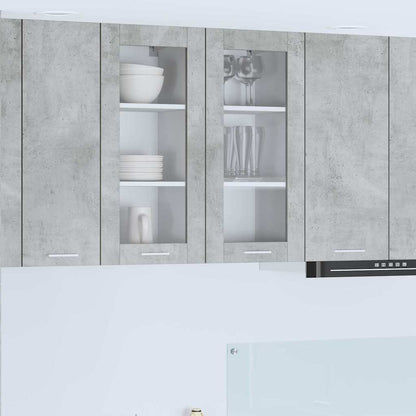Armadio pensile con porta Grigio cemento 40 x 31 x 80 cm | homemem39