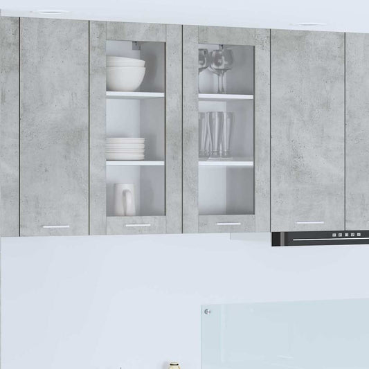 Armadio pensile con porta Grigio cemento 40 x 31 x 80 cm | homemem39